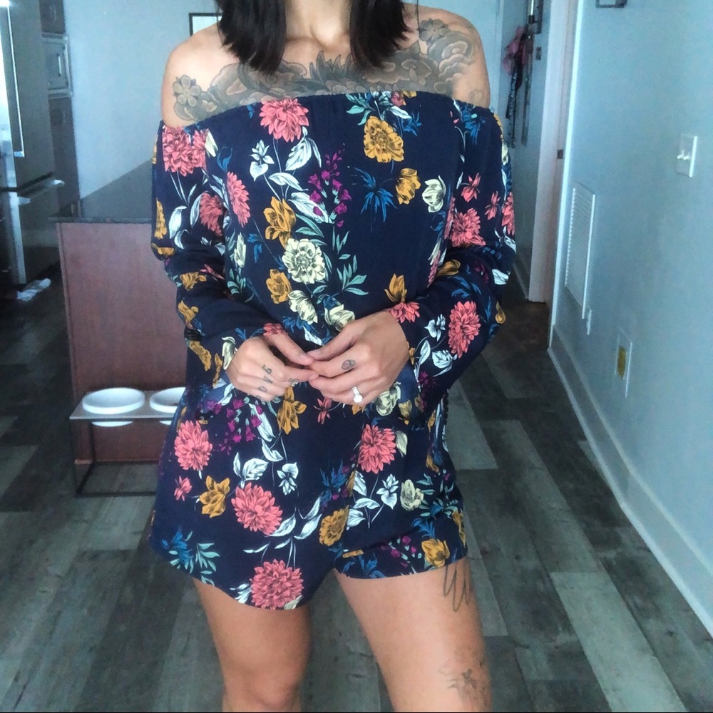 Brave Soul Floral Romper (TALL)